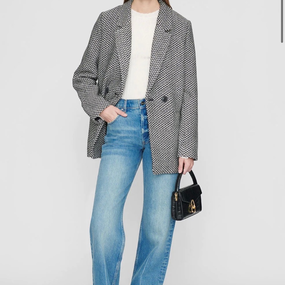 $450 Anine Bing FISHBONE BLAZER